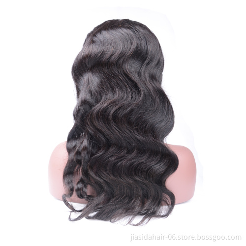 Raw Virgin Indian Pre Plucked Natural Hairline Long Straight Human Hair 360 Lace Front Closure Wig For Black Women